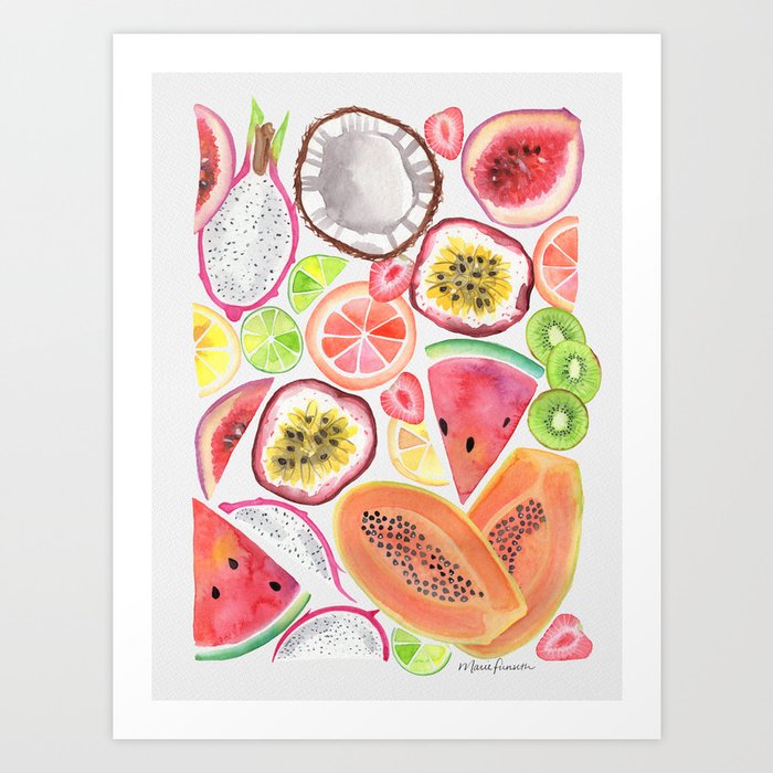 Fruit Slices Art Print