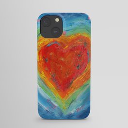 Rainbow Heart Healing iPhone Case