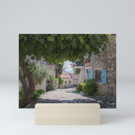 The paved streets of Rovinj | Gateway to the Adriatic sea | Shadow play in the old town Mini Art Print