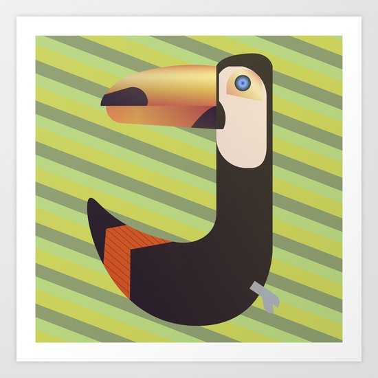 Toucan J Art Print