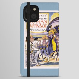1913 Women's rights march Washington iPhone Wallet Case