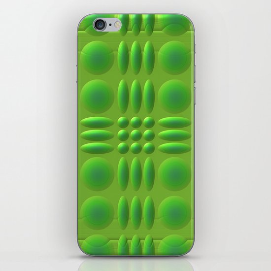 Puffy Green iPhone & iPod Skin