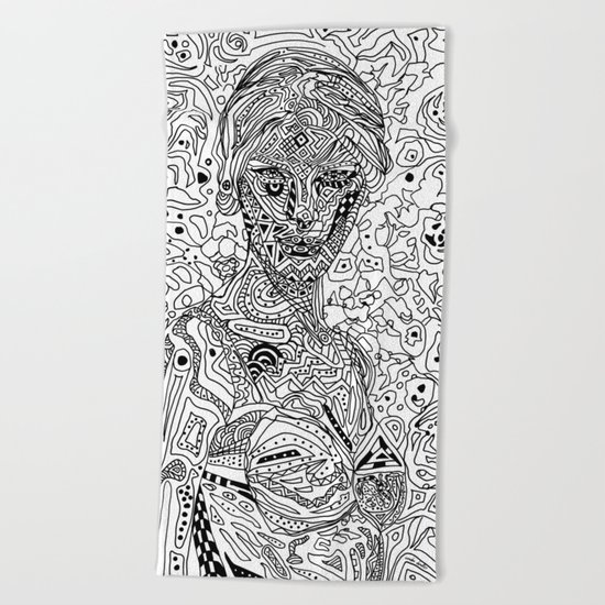 Girl Power Beach Towel
