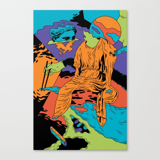 Fireplace Canvas Print