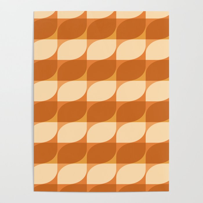 Abstract Patterned Shapes XXXIV Poster
