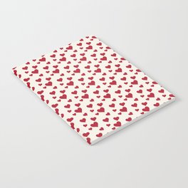 Cute Valentines Day Heart Pattern Lover Notebook