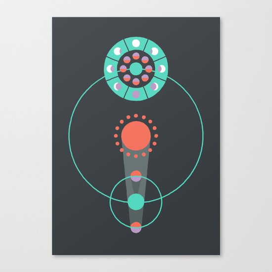 Lunar Diagrams Canvas Print