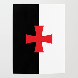 Knights Templar Flag Poster
