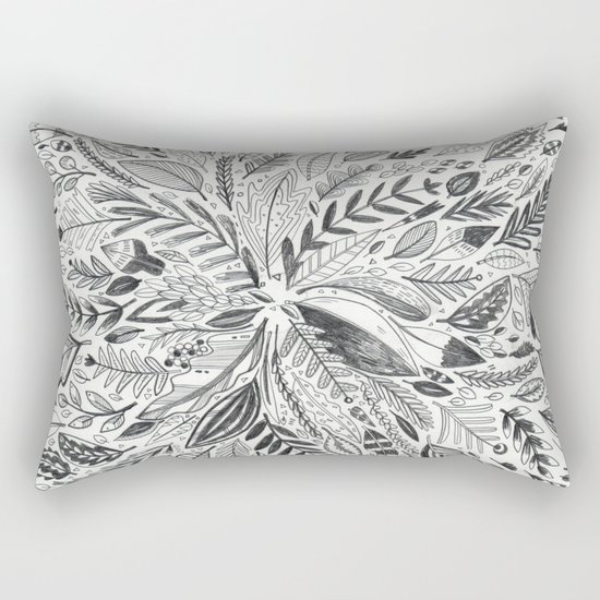 Botanic Pattern Rectangular Pillow