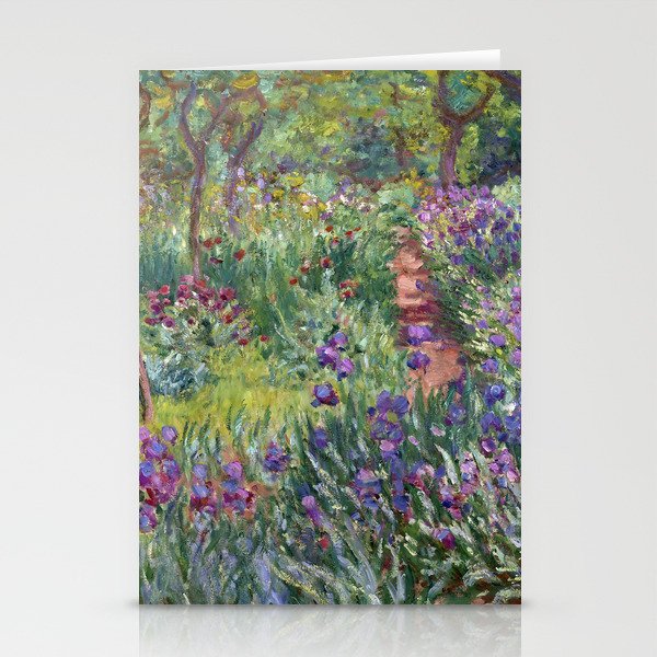 The Artist's Garden at Giverny by Claude Monet (1900) Stationery Cards