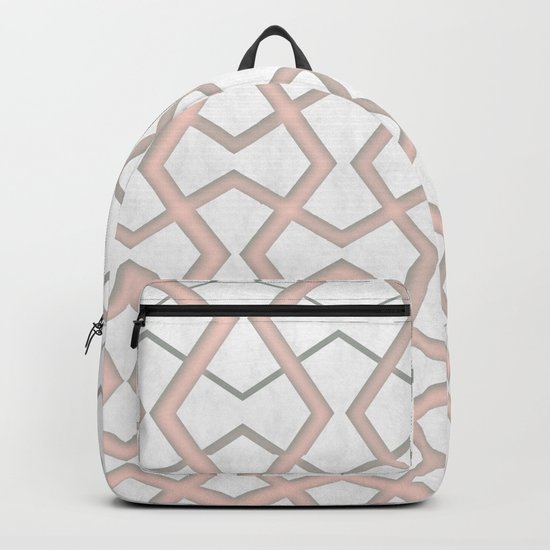 Pink Under Marble Tiles Backpack