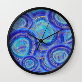 Geode cluster blue  Wall Clock