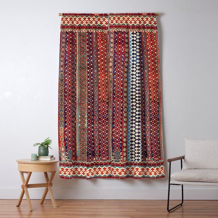 Qashqa I Amaleh Fars Southwest Persian Rug Blackout Curtain By