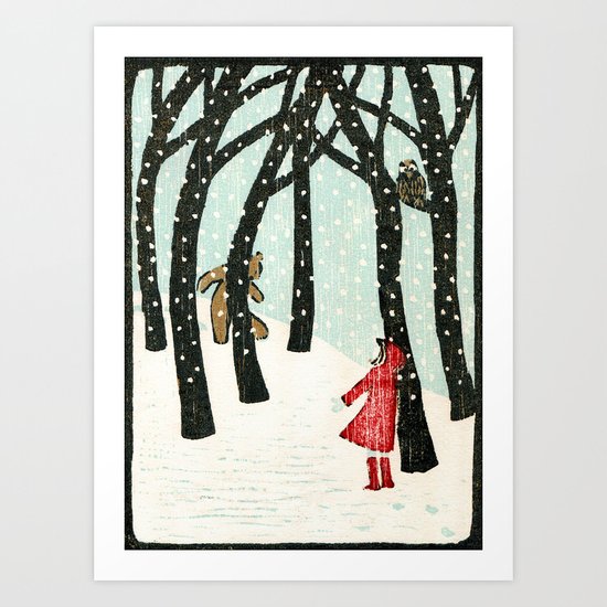 Hello Bear Art Print
