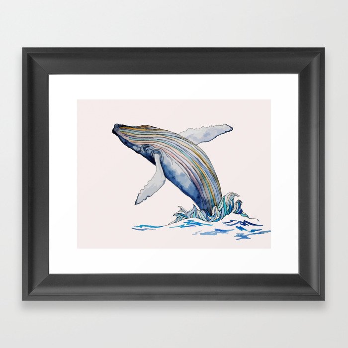Humpback Whale Framed Art Print
