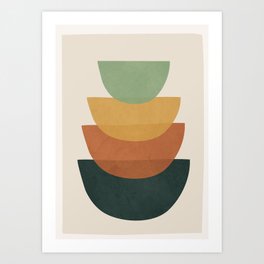 Colorful Abstract Shapes 1 Art Print
