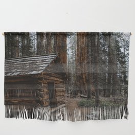 Log Cabin in the Giant Forest Wall Hanging