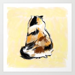 Calico from the back Art Print
