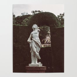 Elegant Renaissance White Marble Statue Photography Poster