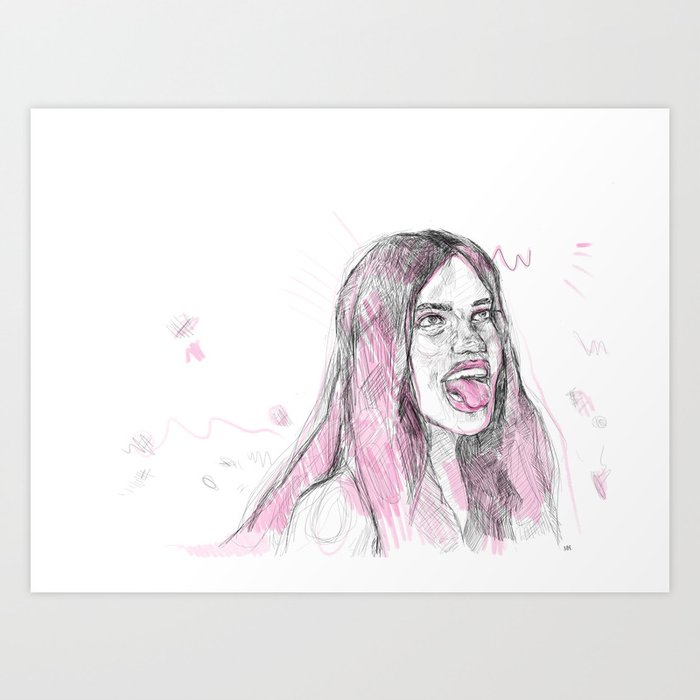 pink 2 Art Print