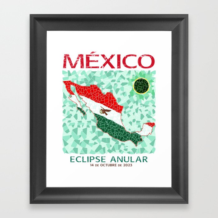 Mexico Annular Eclipse 2023 Framed Art Print