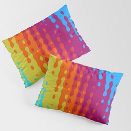 Halftone Blur Multi Color Background. Pillow Sham