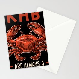 Crabs are always a good idea Stationery Card