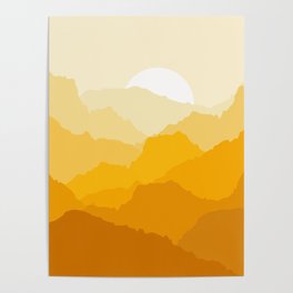 Mountain sunrise Poster