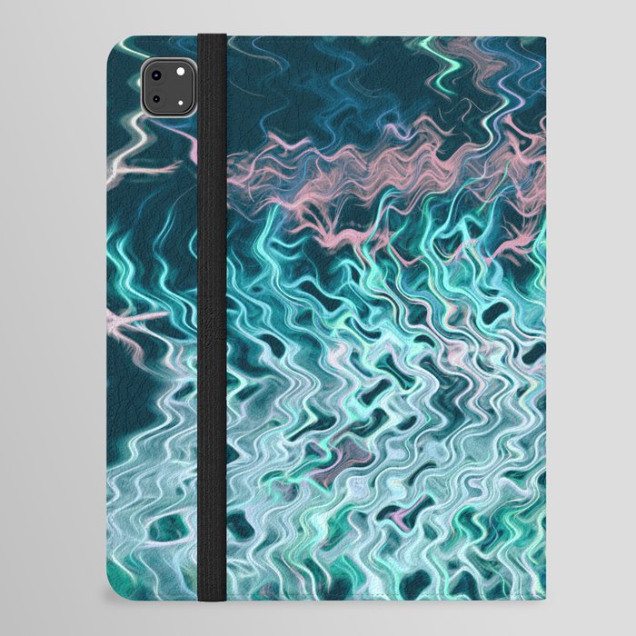 Beautiful Blue Abstraction In Motion iPad Folio Case