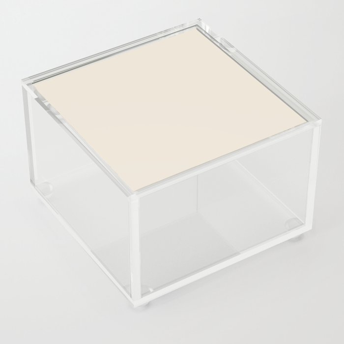 Off White Cream Linen Solid Color Pairs PPG Onion Powder PPG1084-2 - All One Single Shade Hue Colour Acrylic Box