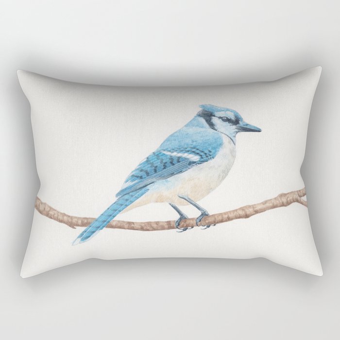 Blue Jay Rectangular Pillow