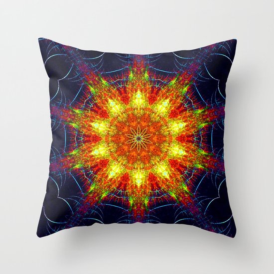 Kaleidoscope - Network Throw Pillow