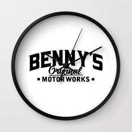 Bennys Original Motor Works Black Wall Clock | Customize, Gtaonline, Bennys, Customs, Sanandreas, Game, Autorapair, Logo, Mechanic, Lossantoscustoms 