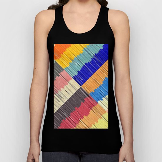 Cool Colors Collage Unisex Tank Top