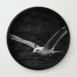 Glide Wall Clock | Digital, Jonathanseagull, Birdphotography, Fineartphotography, Animal, Photo, Bird, Seagull, Nature, Gull 