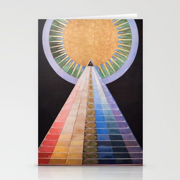 Stairway to Heaven Hilma af Klint Altarpiece X Pyramid Sun Stationery Cards