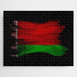 Belarus flag brush stroke, national flag Jigsaw Puzzle
