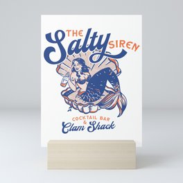 The Salty Siren Cocktail Bar & Clam Shack Mini Art Print