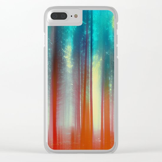 Abstract Forest Clear iPhone Case