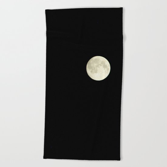 The moon over my balcony Beach Towel