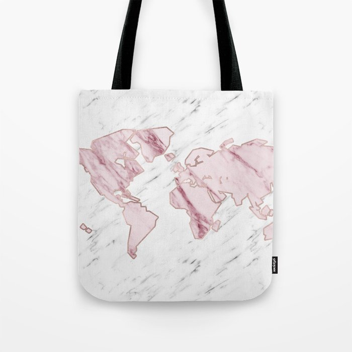 Wanderlust marble - pink stone Tote Bag