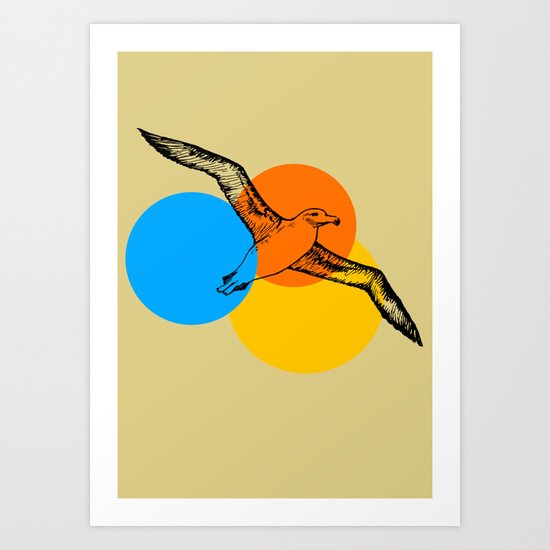 sunset aviary Art Print