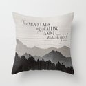 Spokane Is Calling Must Go Multicolor Rainbow Moutain Throw Pillow 16x16 