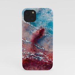 Simple Low Poly Terrain Design no.8 iPhone Case