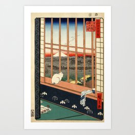 Asakusa Ricefields and Torinomachi Festival, No. 101 by Utagawa Hiroshige Art Print