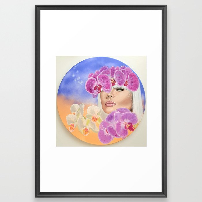 Orchid Goddess Framed Art Print