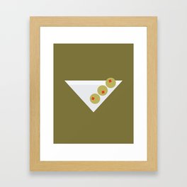 m is for martini Framed Art Print