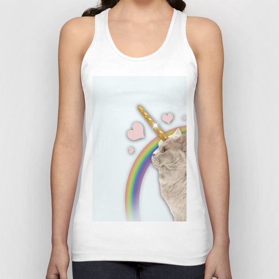 CAT UNICORN Unisex Tank Top