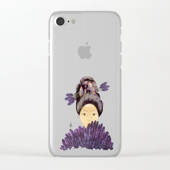 Lavender Clear iPhone Case