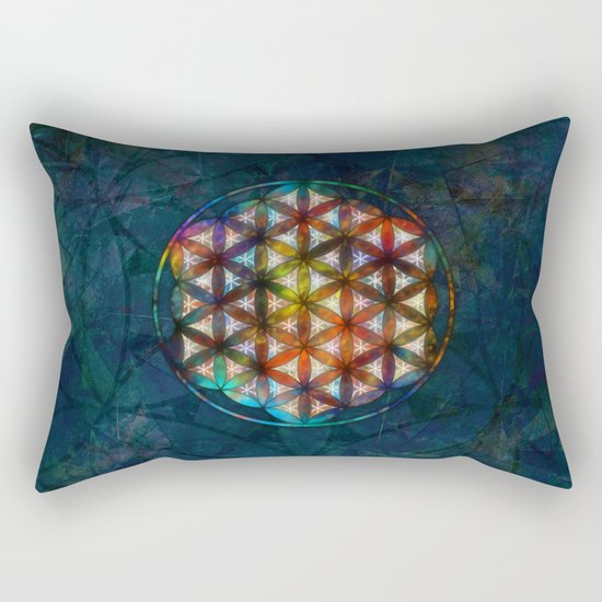 The Flower of Life Symbol Rectangular Pillow